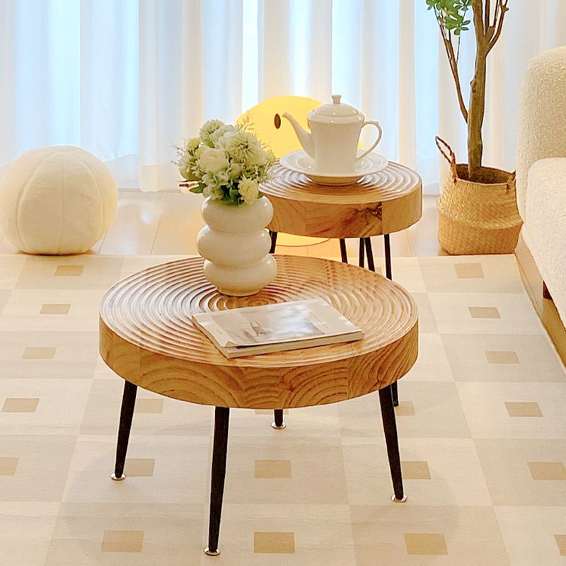 Escandinava 1 mesa de café individual Cóctel de madera maciza