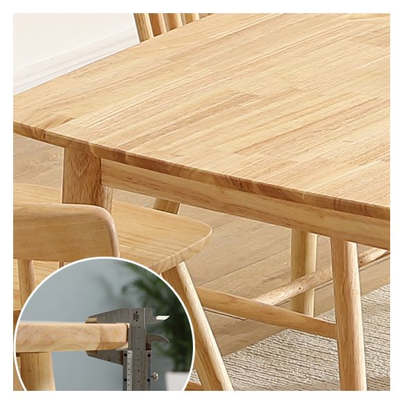 Minimalist Style Solid Wood Dining Table Set of Rectangle Shape Formal Dinette Set Clearhalo 'Dining Room Sets' 'Dining Tables & Seating' 'dining_room_set' 'furn' 'furn_dining_room_set' 'Furniture' 'furniture_dining_room_set' 'Kitchen & Dining Furniture' 'kitchen&dining_furn' 'kitchen' 1200x1200_719f2c2e-9284-4202-9c68-807f0e03b733