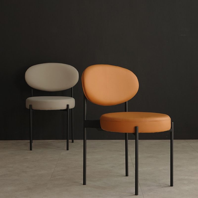 Industrial Metal Dining Room Chair Open Back Dining Side Chair Clearhalo 'Dining Chairs' 'Dining Tables & Seating' 'dining_chair' 'furn' 'furn_dining_chair' 'Furniture' 'Kitchen & Dining Furniture' 1200x1200_71a0c2ef-699a-408e-91aa-a71160597908