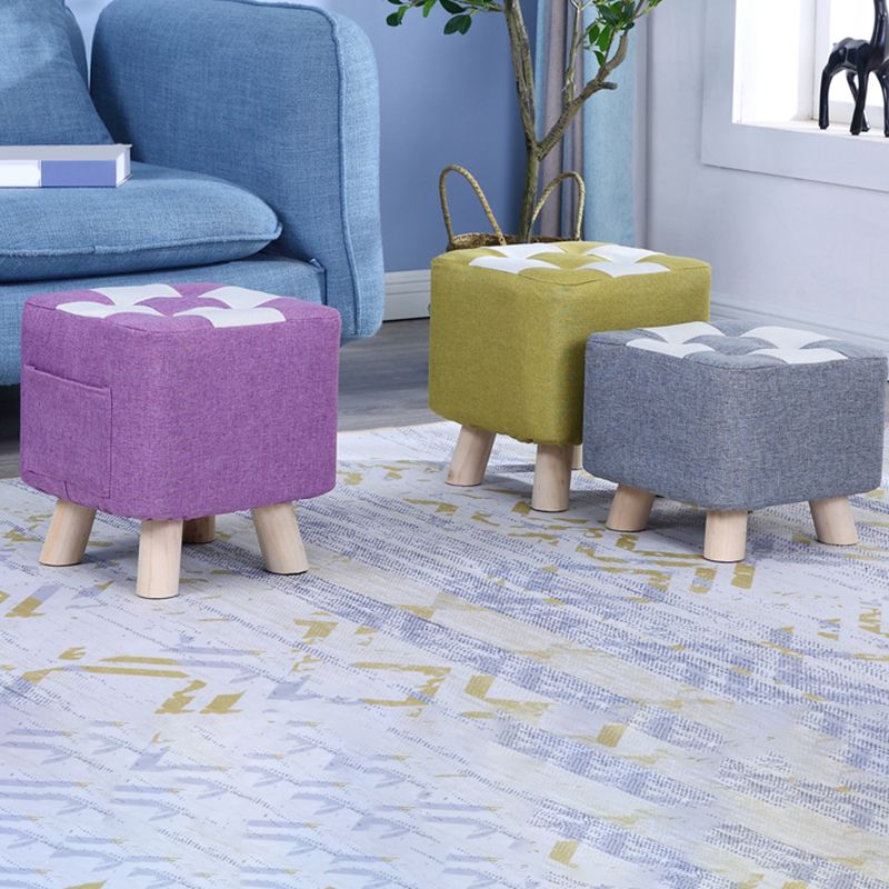 Red Modern Standard Plaid Pattern Trea Resistant for Living Room