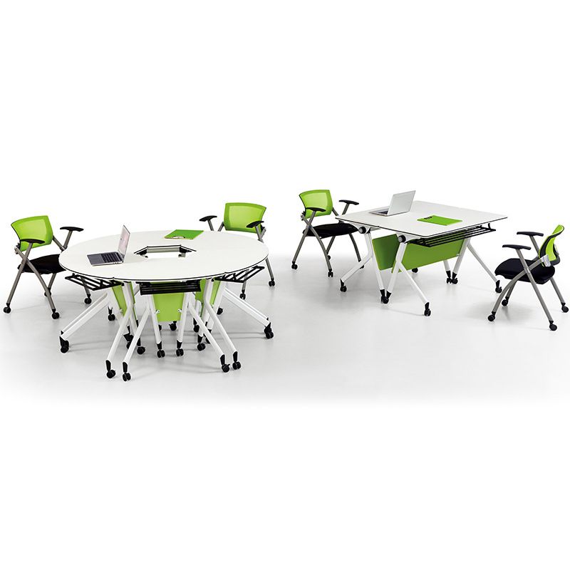 Scrivania contemporanea per la scrivania rettangolare con ruote a fuoco