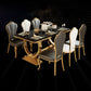 Glam Rectangle Shape Marble Dining Table Standard Dining Table with Double Pedestal Bases Clearhalo ' dining_table' 'Dining Tables & Seating' 'Dining Tables' 'furn' 'furn_dining_table' 'Furniture' 'furniture_dining_table' 'Kitchen & Dining Furniture' 'kitchen&dining_furn' 'kitchen' 'kitchen_dining_table' 1200x1200_71a560d9-83cb-4a50-82a4-2ea84398d98d