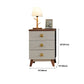 Contemporary Vertical Chest Bedroom Storage Chest in White with Drawers