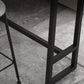 Juego de mesa de Bar rectangular contemporánea, mesa de Bar con estructura de hierro y taburetes, 1/3/5 Uds.