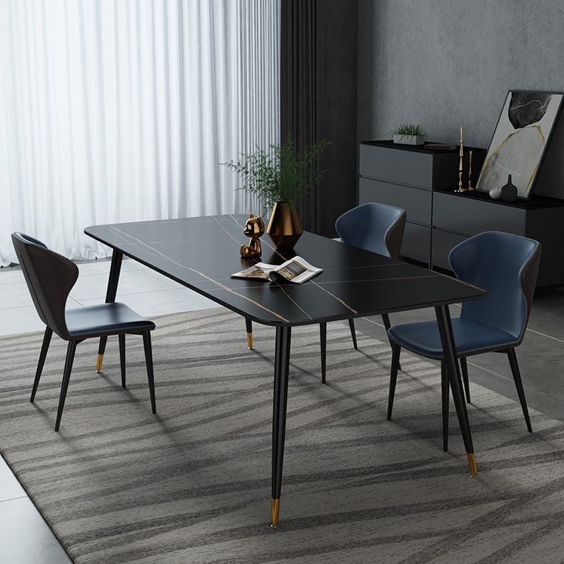 Industrial Style Stone Dining Table 4 Legs Dining Room Collection for Indoor Clearhalo 'Dining Tables & Seating' 'Dining Tables' 'dining_table' 'furn' 'furn_dining_table' 'Furniture' 'furniture_dining_table' 'Kitchen & Dining Furniture' 'kitchen' 'kitchen_dining_table' 1200x1200_71a6be3d-fb8c-4dd1-8101-6440c1f1411b