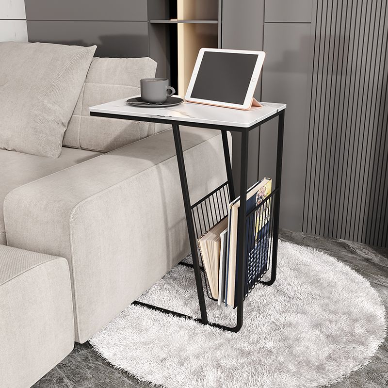 Mesa nocturna de almacenamiento industrial de hierro de 1Shelf de hierro, 24 "de alto