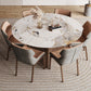 Modern Dining Table Set 1/4/5/7 Pieces with Metal Base Kitchen Furniture Set Clearhalo 'Dining Room Sets' 'Dining Tables & Seating' 'dining_room_set' 'furn' 'furn_dining_room_set' 'Furniture' 'Kitchen & Dining Furniture' 1200x1200_71a86d48-c67c-4481-bb6c-c2a0dc0939dc