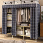 Contemporary Style Wardrobe Armoire Steel Frame Wardrobe for Bedroom Clearhalo 'Armoires & Wardrobes' 'armoires_wardrobes' 'Bedroom Furniture' 'furn' 'furn_armoires_wardrobes' 'Furniture' 1200x1200_71a88369-beab-4ac3-ba85-811bd240903e
