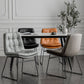 Contemporary Style Kitchen Chairs Dining Armless Side Chair with Metal Legs Clearhalo ' kitchen&dining_furn' 'Dining Chairs' 'Dining Tables & Seating' 'dining_chair' 'furn' 'furn_dining_chair' 'Furniture' 'furniture_dining_chair' 'Kitchen & Dining Furniture' 'kitchen' 1200x1200_71a9fd68-700a-4431-9d68-4cc5a71289f6