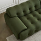 Scandinavian Style Solid Color Sofa 41.33" Wide Tufted Back Sofa