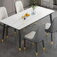 Contemporary style Rectangle Dining Table Stone Furniture for Dining Room Clearhalo ' dining_table' 'Dining Tables & Seating' 'Dining Tables' 'furn' 'furn_dining_table' 'Furniture' 'furniture_dining_table' 'Kitchen & Dining Furniture' 'kitchen&dining_furn' 'kitchen' 'kitchen_dining_table' 1200x1200_71aae0da-d84c-496a-8bfa-207adf5faaff
