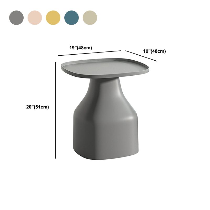 Moderne plastic nachttafel ronde niet-opslag 18 inch h bed nachtkastje