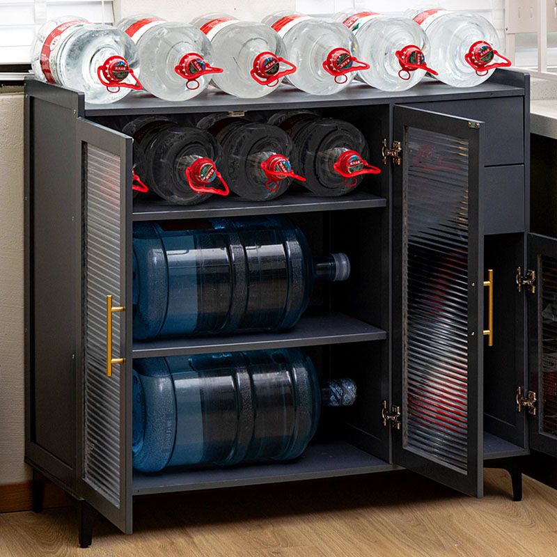 Glam Style Blue Storage Buffet Stand Bamboo Buffet Sideboard for Kitchen Clearhalo 'buffet_sideboard' 'Buffets & Sideboards' 'furn' 'furn_buffet_sideboard' 'Furniture' 'Kitchen & Dining Furniture' 1200x1200_71ac928b-366c-4026-8e4a-c5def71db2ea