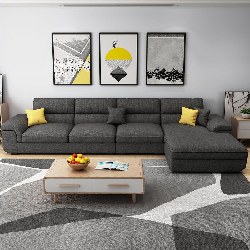 Coussins nordiques Abétré le bras stationnaire canapé chaise