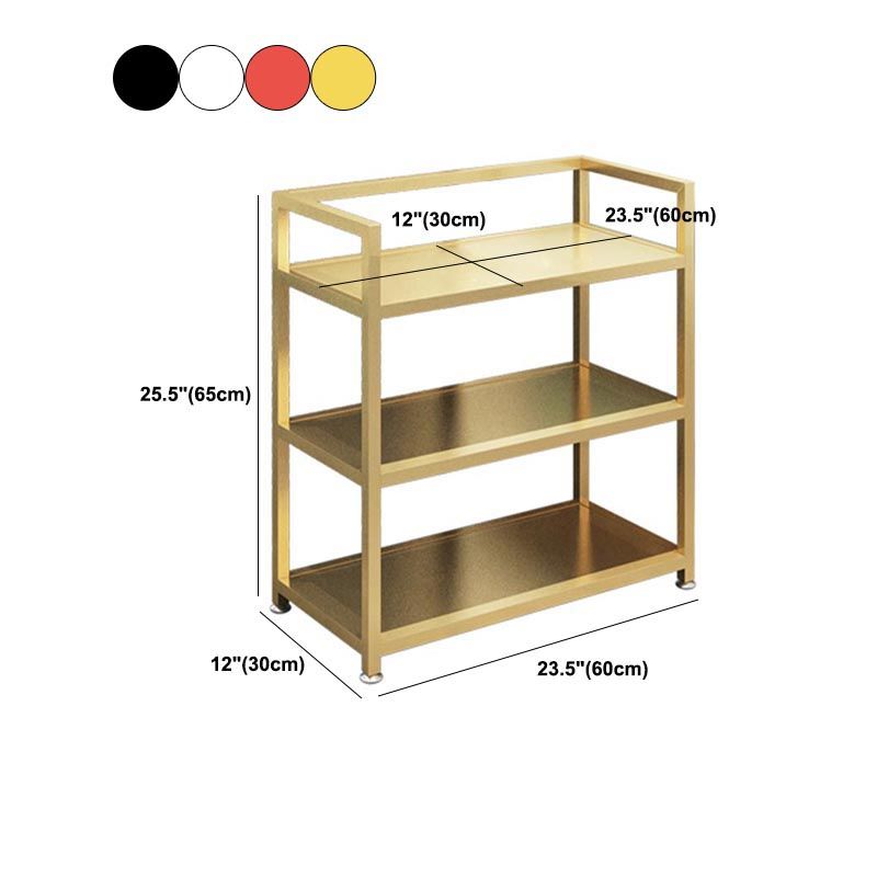 Modern 25.59"H Stationary Prep Table Metal Rectangular Prep Table for Home Use