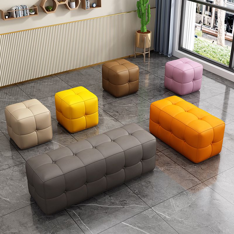 Contemporary Home Rectangular Ottoman Leather Foot Stool without Legs Clearhalo 'furn' 'furn_ottomans_poufs' 'Furniture' 'Living Room Furniture' 'Ottomans & Poufs' 'ottomans_poufs' 1200x1200_71af199c-bcc8-4f5b-996d-4fe7e5877da5