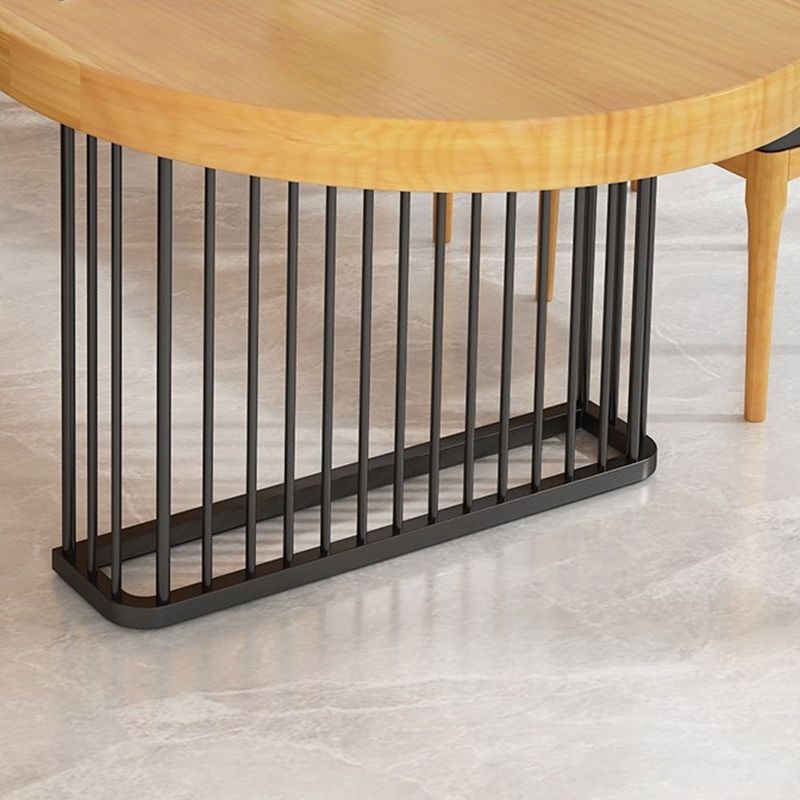 29.25 Inch Height Oval Writing Desk Industrial Solid Wood Office Desk Clearhalo 'furn' 'furn_office_desk' 'Furniture' 'Office Desks' 'Office Furniture' 'office_desk' 1200x1200_71b028c1-1cfd-4453-be7d-1781c5cb9f0f