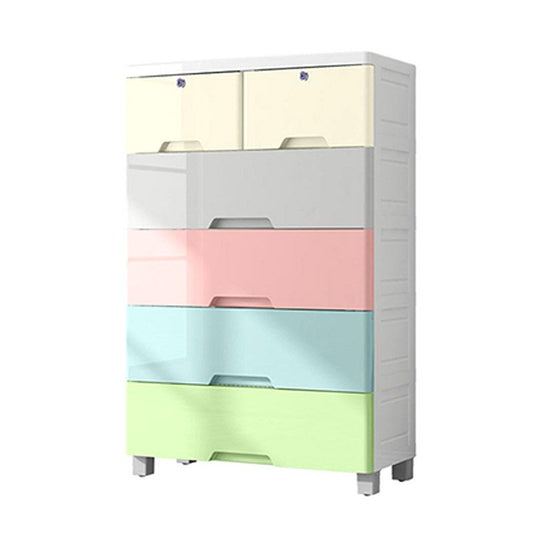 Non-Hanging Wardrobe Armoire Modern Plastic Storage Cabinet with Legs