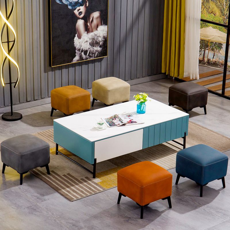 Contemporary Plain Chair Ottoman Plain Cotton Tufted Footstool Ottoman Clearhalo 'furn' 'furn_ottomans_poufs' 'Furniture' 'Living Room Furniture' 'Ottomans & Poufs' 'ottomans_poufs' 1200x1200_71b15eba-ce18-460e-a43c-bbe4faa9e9db