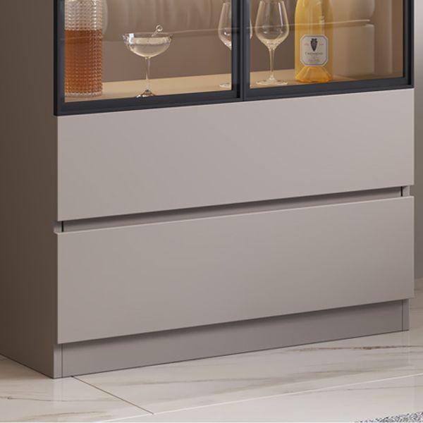 ESPETTAMENTO DI LEGNO CONTEMPOURANO PERSOGLIO DI VETRO VISUALIZZAZIONE CONTENE