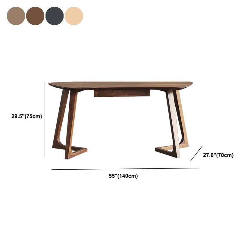 30" H Ash Office Desk Contemporary Writing Desk in Matte Finish Clearhalo 'furn' 'furn_office_desk' 'Furniture' 'Office Desks' 'Office Furniture' 'office_desk' 1200x1200_71b5c7d0-a37e-460a-9a06-04181ab755e6