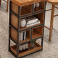 Modern Wood Bar Table Tulip Dining Table with Storage Shelves Clearhalo 'Bar Furniture' 'Bar Tables' 'bar_tables' 'furn' 'furn_bar_tables' 'Furniture' 'Kitchen & Dining Furniture' 1200x1200_71b9138f-6538-46f1-ae3e-a933b80dd3e8
