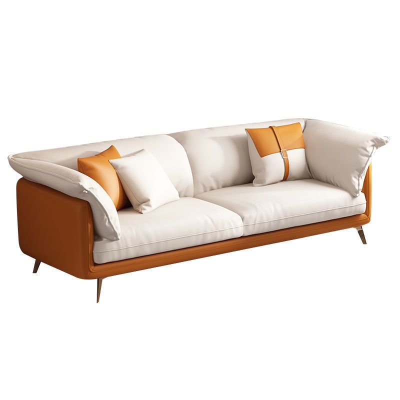 Square Arm Sofa Pillow Top Sofa with Multiple Cushions for Living Room and Apartment Clearhalo 'furn' 'furn_sofas' 'Furniture' 'furniture_sofas' 'kitchen' 'kitchen_sofas' 'Living Room Furniture' 'Sofa' 'sofas' 1200x1200_71b98723-e9d6-4906-b0dd-7bd6d00399fa