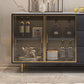 Glam Style Dining Buffet Stone Sideboard with Cabinets and Drawers Clearhalo 'buffet_sideboard' 'Buffets & Sideboards' 'furn' 'furn_buffet_sideboard' 'Furniture' 'Kitchen & Dining Furniture' 1200x1200_71b9c079-229c-46e1-9f92-c2d7eecb3814