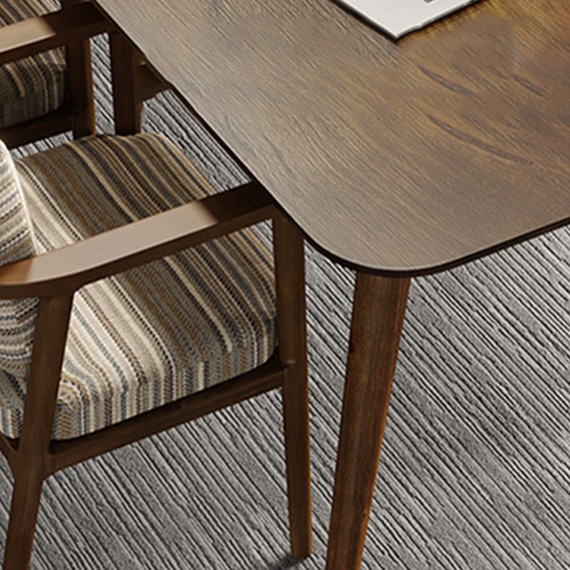 Bureau de bureau en bois de style contemporain Bureau de tâche rectangulaire avec 4 jambes