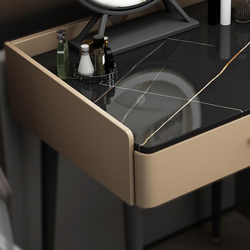 23.62 "Mesa de tocador de piedra ancha Mesa de tocador de maquillaje moderno con cajones de almacenamiento