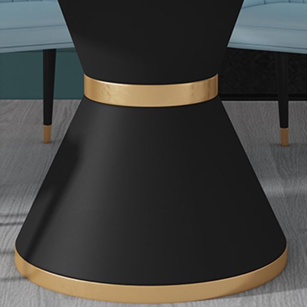 Black and White Dining Table Traditional Luxury Stone and Metal Dining Room Collection Clearhalo 'Dining Tables & Seating' 'Dining Tables' 'dining_table' 'furn' 'furn_dining_table' 'Furniture' 'furniture_dining_table' 'Kitchen & Dining Furniture' 1200x1200_71bab425-1209-4400-a48b-f185df2d6269