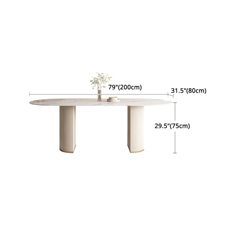 Modern Leatherwear Dining Table Set 1/4/5/7 Pieces White Sintered Stone Top Dinette Set Clearhalo 'Dining Room Sets' 'Dining Tables & Seating' 'dining_room_set' 'furn' 'furn_dining_room_set' 'Furniture' 'furniture_dining_room_set' 'Kitchen & Dining Furniture' 1200x1200_71bb13f2-fafe-49a6-9243-3172616e57d8