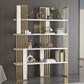 12 "W Open opslag boekenkast goud metalen frame boekenplank met planken