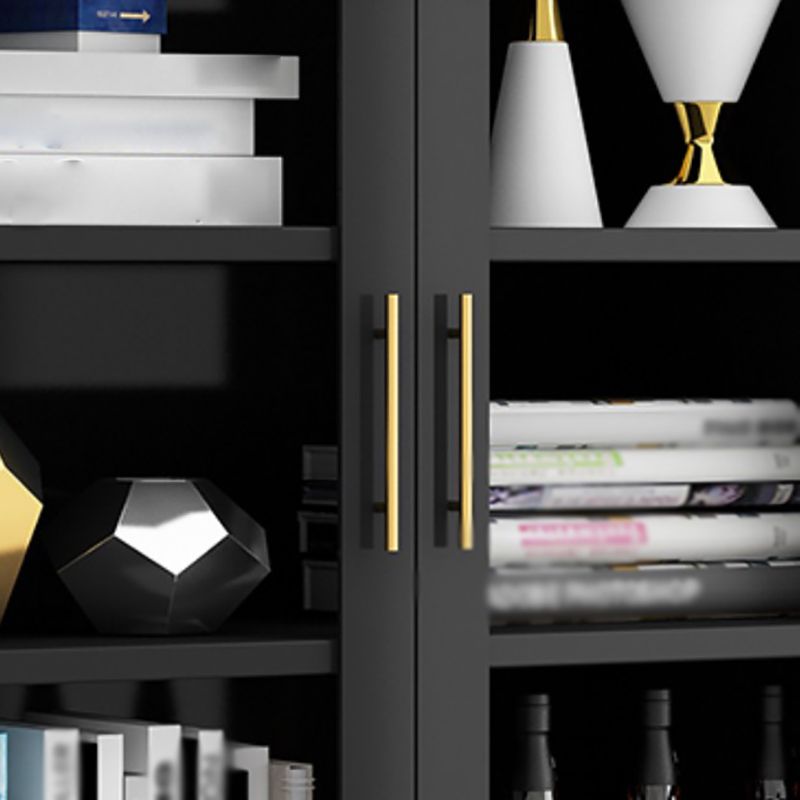 40"H Modern Style Buffet Server Metal Frame 2 Doors Dining Server for Kitchen Clearhalo 'buffet_sideboard' 'Buffets & Sideboards' 'furn' 'furn_buffet_sideboard' 'Furniture' 'Kitchen & Dining Furniture' 1200x1200_71bcd80f-2eeb-43dd-9d3d-ab075a9e5a43