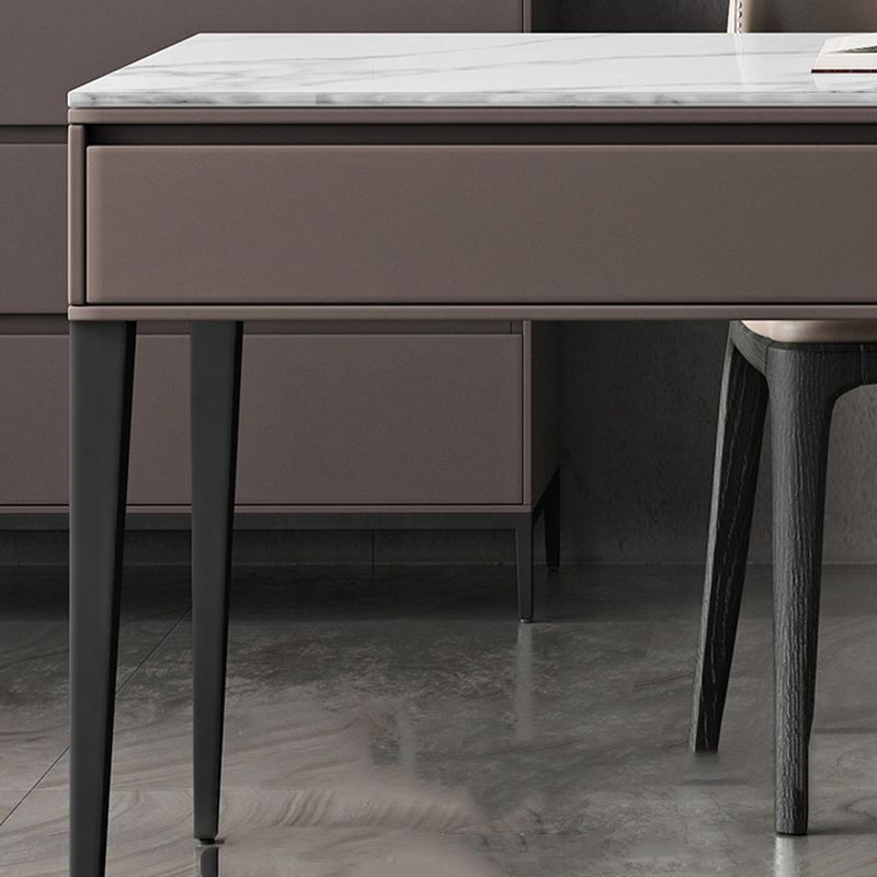 2 Drawers Writing Desk Rectangular Shaped Task Desk in Brown for Office Clearhalo 'furn' 'furn_office_desk' 'Furniture' 'Office Desks' 'Office Furniture' 'office_desk' 1200x1200_71be0e06-e702-49ff-8993-a73d1f9d1153