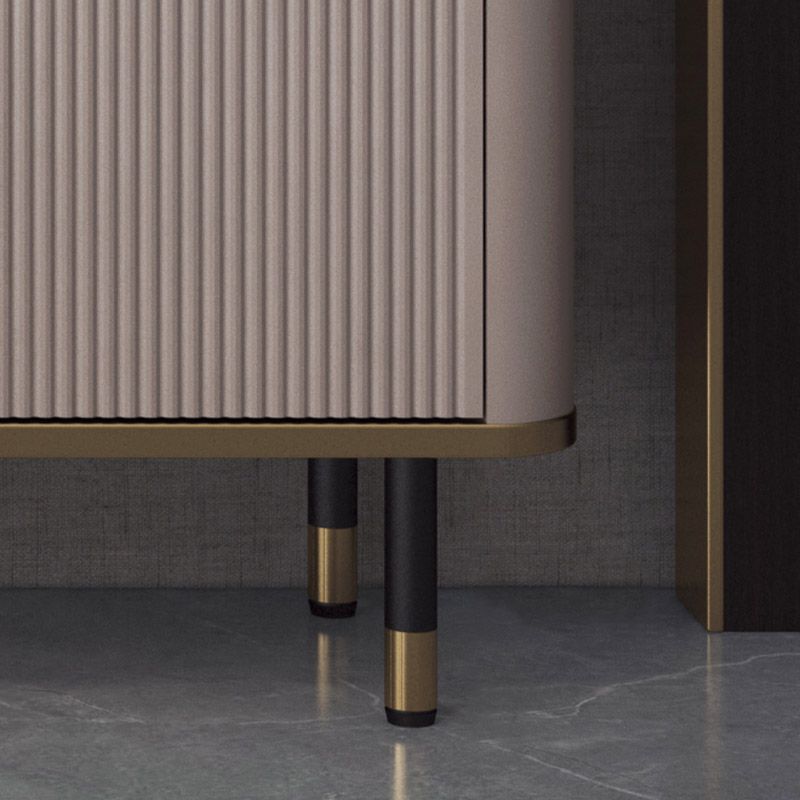 White Stone Top Sideboard Engineered Wood Side Board for Kitchen Use Clearhalo 'buffet_sideboard' 'Buffets & Sideboards' 'furn' 'furn_buffet_sideboard' 'Furniture' 'Kitchen & Dining Furniture' 1200x1200_71bf55ad-24bf-400e-b613-c0cd03ad0f73