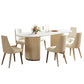 Dining Room Dinner Kitchen Table Modern Pedestal Stone Dining Table Clearhalo 'Dining Tables & Seating' 'Dining Tables' 'dining_table' 'furn' 'furn_dining_table' 'Furniture' 'Kitchen & Dining Furniture' 1200x1200_71c057ac-2dcd-4cf2-a53a-9ce46e7fb71f
