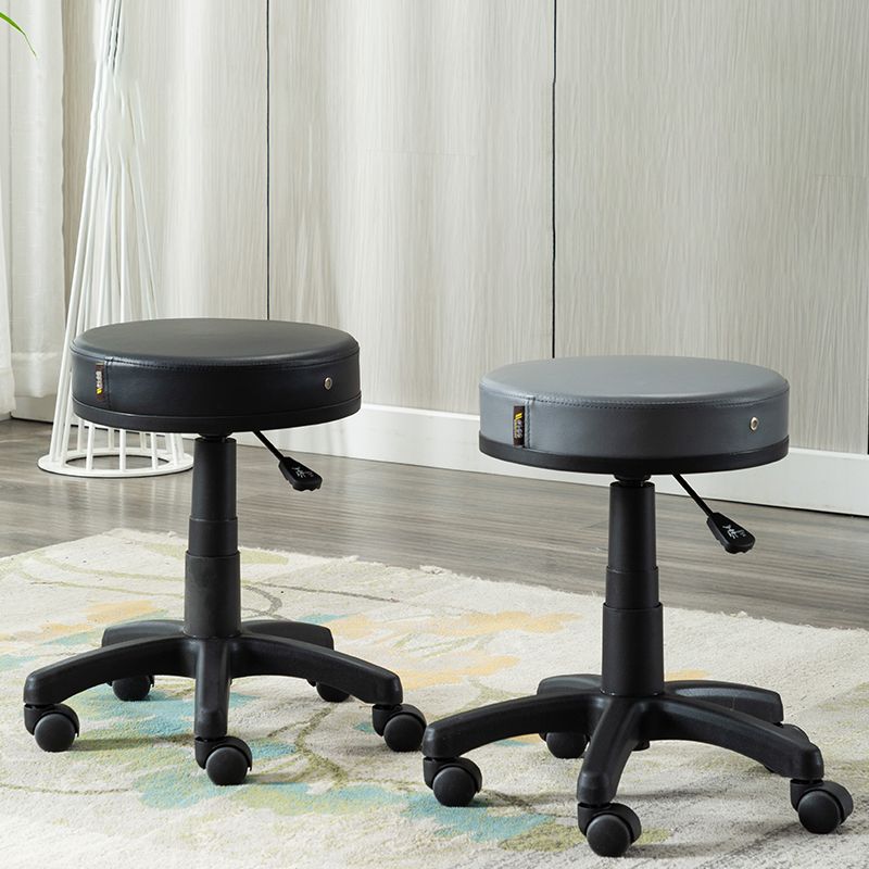 Contemporary Swivel Adjustable Height Bar Stool Indoor Bar Stool with Backless Clearhalo 'Bar Furniture' 'Bar Stools' 'bar_stools' 'furn' 'furn_bar_stools' 'furniture_bar_stools' 'Kitchen & Dining Furniture' 'kitchen&dining_furn' 'kitchen' 'kitchen_furn' Furniture' 1200x1200_71c1c5ea-7e02-44c0-8264-86fe58aaaebe