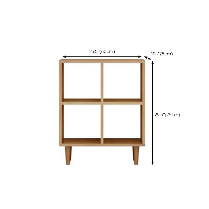 Modern Style Open Back Bookshelf Wooden Shelf Bookcase in Brown Clearhalo 'Bookcases' 'furn' 'furn_bookcases' 'Furniture' 'Office Furniture' 1200x1200_71c20b60-9de3-4592-91c6-2649ffa341f0