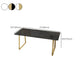 29.53" H Glam Office Desk Rectangular Secretary Desk with Metal Legs Clearhalo 'furn' 'furn_office_desk' 'Furniture' 'Office Desks' 'Office Furniture' 'office_desk' 1200x1200_71c57084-83d0-4856-93dd-d67ed1eaeff0