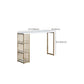 Table de bar rectangulaire de style moderne, table stockable pour le salon