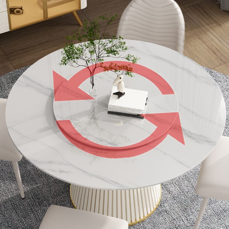 Round Stone Dining Site Table Traditional Luxury Pedestal Casual Furniture Clearhalo ' dining_table' 'Dining Tables & Seating' 'Dining Tables' 'furn' 'furn_dining_table' 'Furniture' 'furniture_dining_table' 'Kitchen & Dining Furniture' 'kitchen&dining_furn' 'kitchen' 'kitchen_dining_table' 1200x1200_71c78c35-121a-451e-803a-8034d8632db0