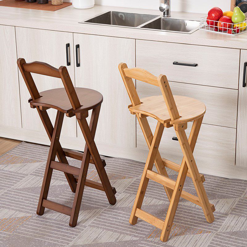 Modern Design Low Back Round Bar Stools for Home Solid Wood Bar Stool with Wood Seat Clearhalo 'Bar Furniture' 'Bar Stools' 'bar_stools' 'furn' 'furn_bar_stools' 'Furniture' 'furniture_bar_stools' 'Kitchen & Dining Furniture' 1200x1200_71c7f182-2129-4f0f-bf25-5e0632beb4fb