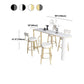 Nordic Style Stone Top Bar Table 42-inch Height Metal Pedestal Bistro Table Clearhalo 'Bar Furniture' 'Bar Tables' 'bar_tables' 'furn' 'furn_bar_tables' 'Furniture' 'Kitchen & Dining Furniture' 1200x1200_71c85d90-bc58-4eae-874a-35336fbc4f85