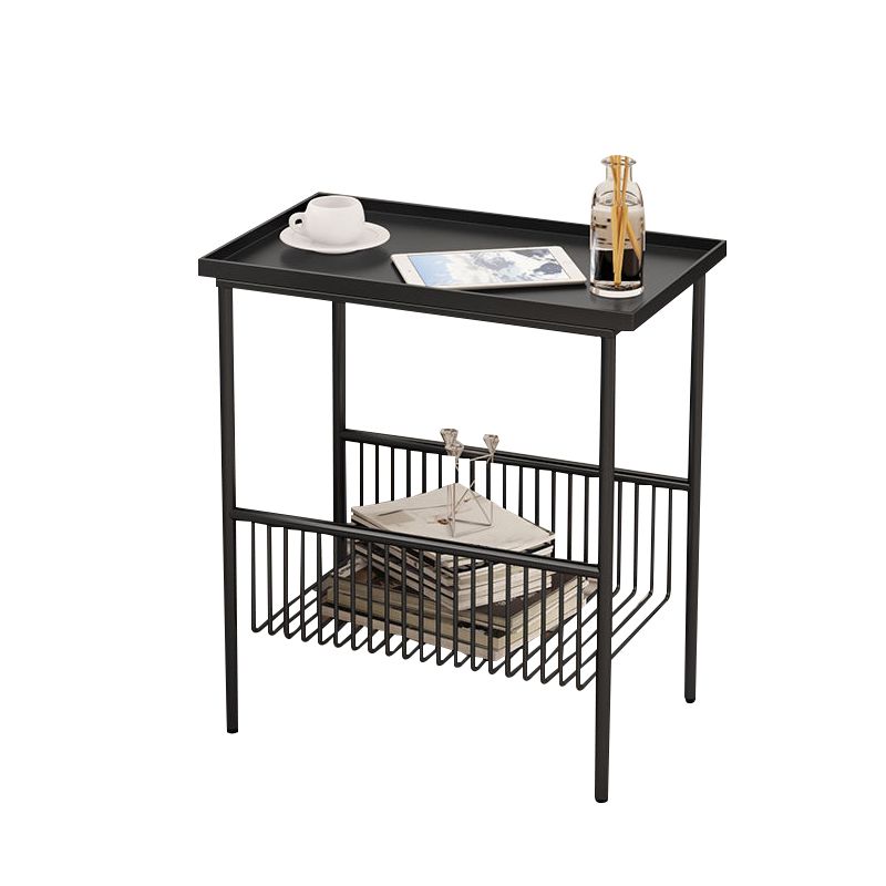 Glam Open Storage Accent Table Nightstand Antique Finish Bed Nightstand with 2 Shelves Clearhalo 'Bedroom Furniture' 'furn' 'furn_night_stand' 'Furniture' 'night_stand' 'Nightstands' 1200x1200_71c87fbb-b6e5-4d48-a3b9-927f81c6ff2f
