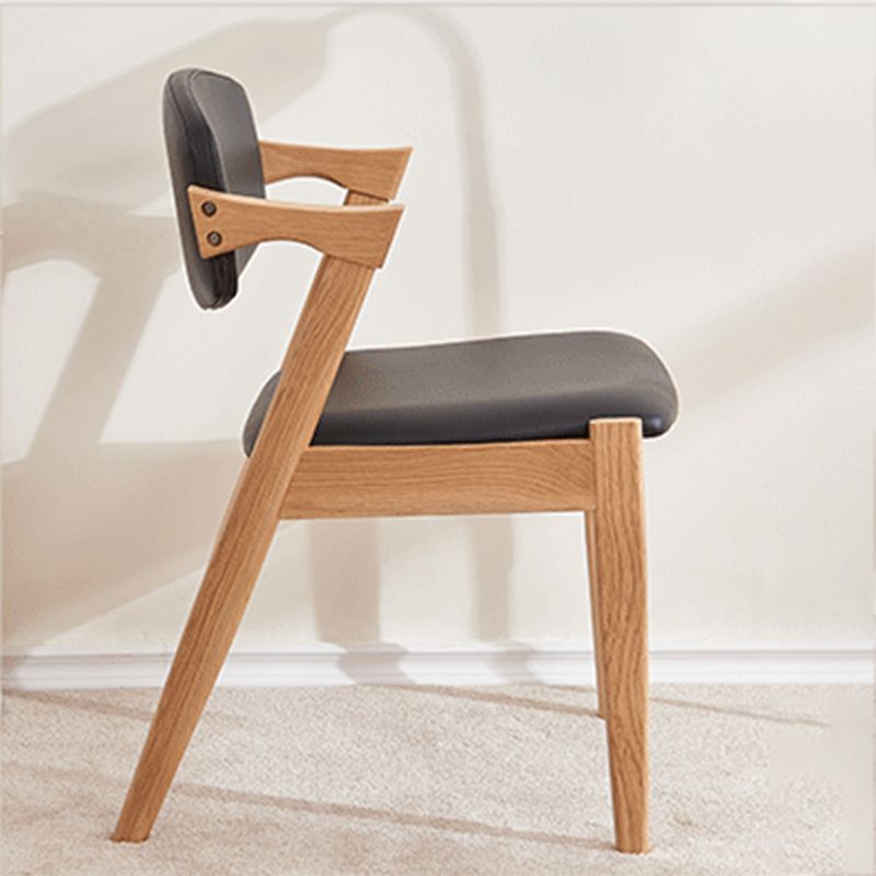 Wood Side Dining Chairs Contemporary Open Back Dining Side Chair in Black Clearhalo 'Dining Chairs' 'Dining Tables & Seating' 'dining_chair' 'furn' 'furn_dining_chair' 'Furniture' 'Kitchen & Dining Furniture' 1200x1200_71c8bd8a-35b7-46dd-97ed-3d465267fbf7