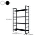 3/4/5-Shelf Iron Etagere Bookshelf Black and White Vertical Bookcase for Living Room Clearhalo 'Bookcases' 'furn' 'furn_bookcases' 'Furniture' 'furniture_bookcases' 'Office Furniture' 1200x1200_71ca0f0b-9c65-40d2-b0fb-5c788e7a8359