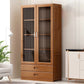 Manufactured Wood Standard Bookshelf Brown Vertical Bookcase with Door and Drawer Clearhalo 'Bookcases' 'furn' 'furn_bookcases' 'Furniture' 'furniture_bookcases' 'Office Furniture' 1200x1200_71cb9d78-5b44-449c-8437-d06d81382261