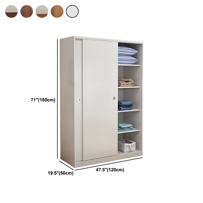 Twee deuren garderobe armoire moderne gemeten houten garderobe kast