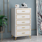Glam Lingerie Chest Wood Vertical Storage Chest with Drawers for Bedroom